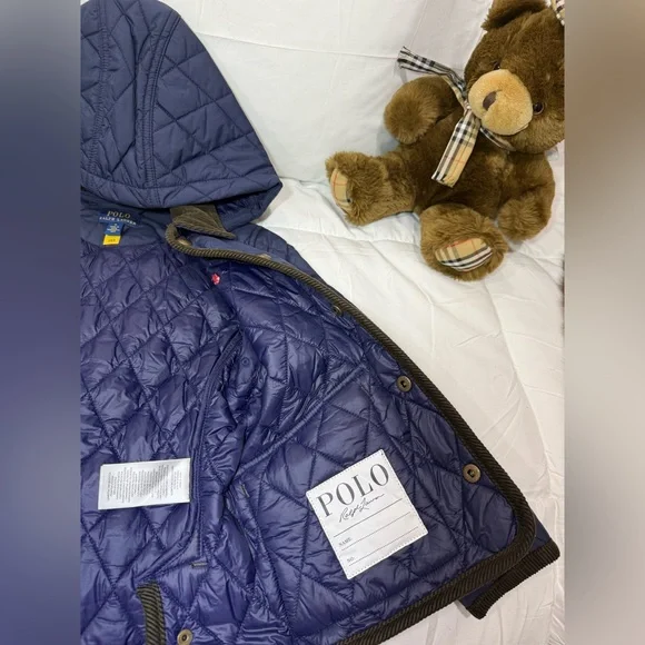 Ralph Lauren Kids Navy Quilted Puffer Jacket - Picture 6 of 7